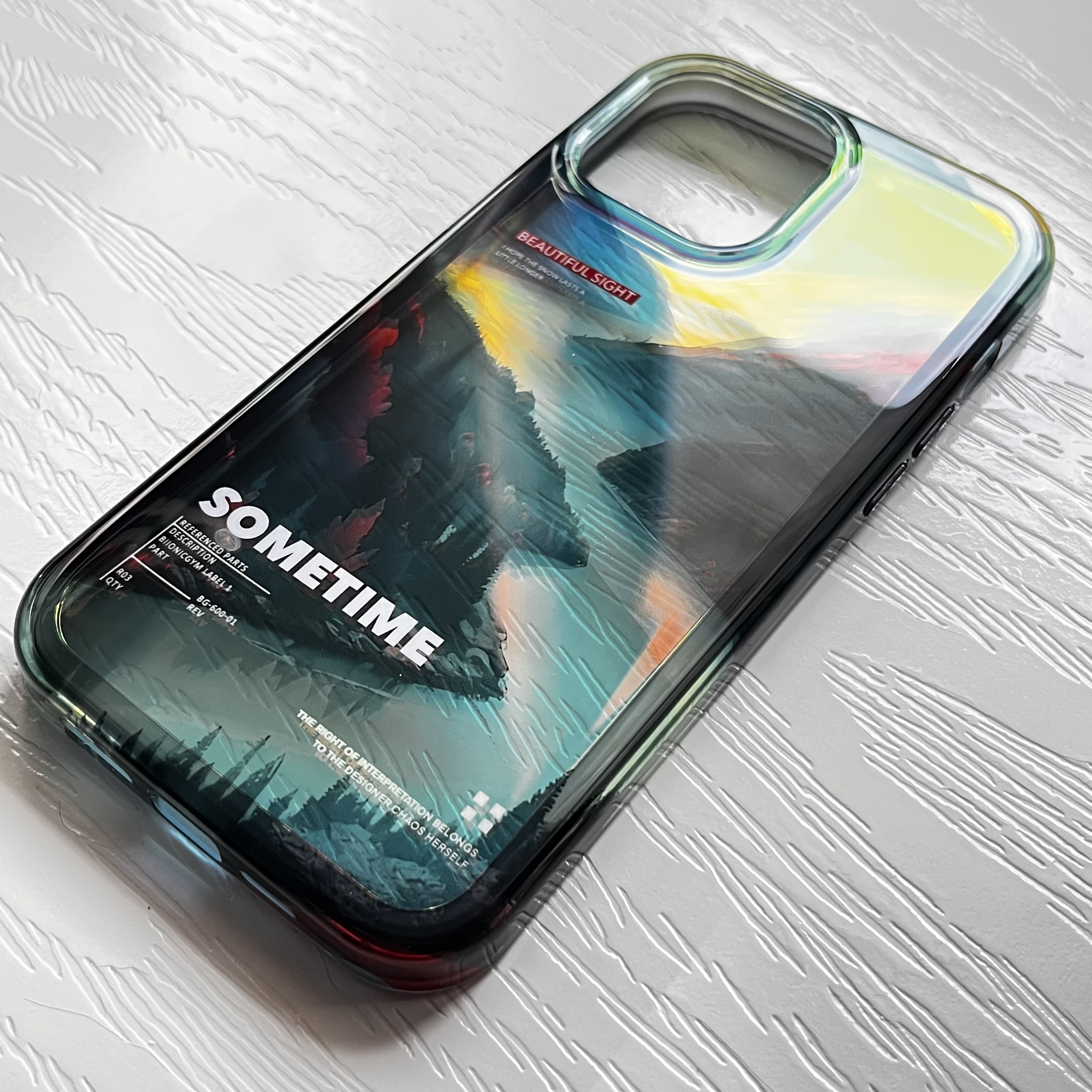 قاب گوشی آیفون ۱۳ پرومکس / iPhone 13 pro max طرح منظره زیبا beautiful sight | جنگل forest سبک North face لوکس لاکچری 🏕️
