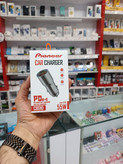 شارژر فندکی برند پایونیر c8010 شارژ فوق سریع 55 وات با پورتهای PD و QC3