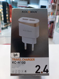 شارژر اصلی آیفون برند کولومن KOLUMAN دو پورت usb