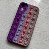قاب سیلیکونی پاک کنی اورجینال پاپیت مدل آیفون ۱۱ فیجیت رنگین کمانی for IPhone 11