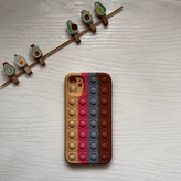 قاب سیلیکونی پاک کنی اورجینال پاپیت مدل آیفون ۱۱ فیجیت رنگین کمانی for IPhone 11