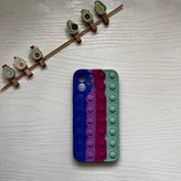 قاب سیلیکونی پاک کنی اورجینال پاپیت مدل آیفون ۱۱ فیجیت رنگین کمانی for IPhone 11