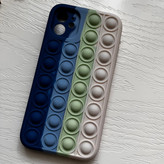 قاب سیلیکونی پاک کنی اورجینال پاپیت مدل آیفون ۱۱ فیجیت رنگین کمانی for IPhone 11