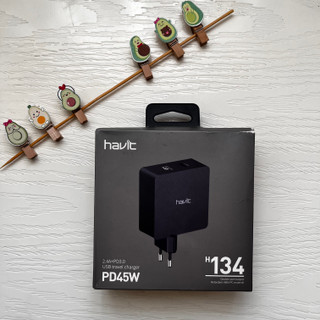 آداپتور اصلی برند هاویت havit دو پورت ، تایپ سی و usb