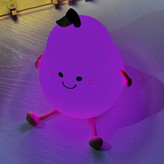 چراغ خواب طرح گلابی پینترستی سیلیکونی لمسی رومیزی شارژی فانتزی کودکانه Cute Fruit Pear lamp Silicone Night Light USB Rechargeable 🍐