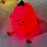 چراغ خواب طرح گلابی پینترستی سیلیکونی لمسی رومیزی شارژی فانتزی کودکانه Cute Fruit Pear lamp Silicone Night Light USB Rechargeable 🍐