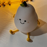 چراغ خواب طرح گلابی پینترستی سیلیکونی لمسی رومیزی شارژی فانتزی کودکانه Cute Fruit Pear lamp Silicone Night Light USB Rechargeable 🍐