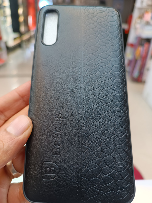 قاب طرح چرمی بیسوس سامسونگ مدل A50 A30s مشکی