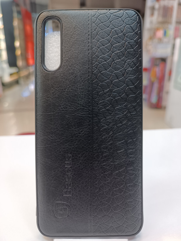 قاب طرح چرمی بیسوس سامسونگ مدل A50 A30s مشکی