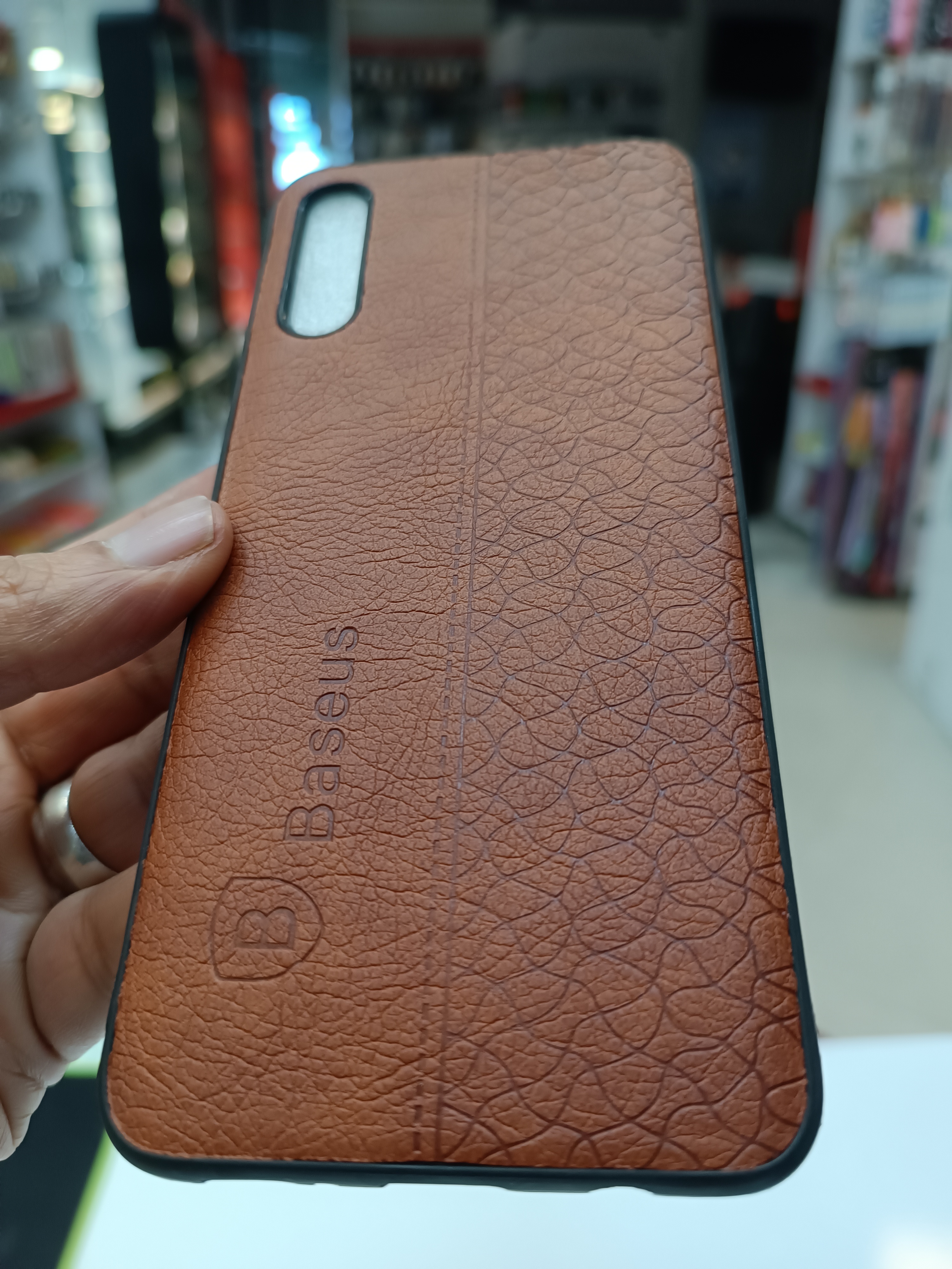 قاب طرح چرمی بیسوس سامسونگ مدل A50 A30s