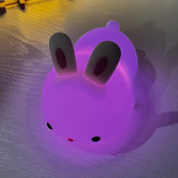 چراغ خواب طرح خرگوش بانی پینترستی سیلیکونی لمسی رومیزی شارژی فانتزی کودکانه lamp Silicone Night Light USB Rechargeable