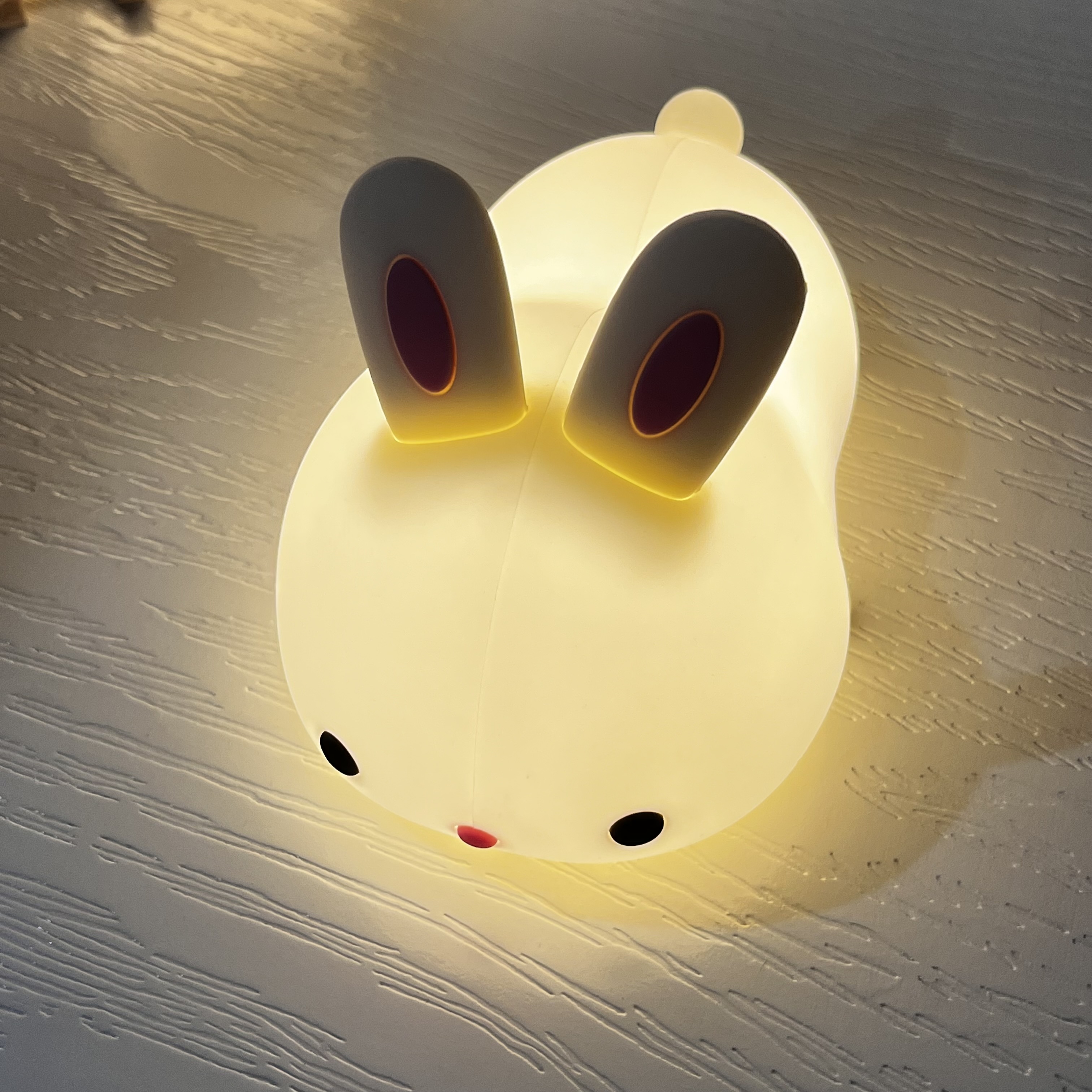 چراغ خواب طرح خرگوش بانی پینترستی سیلیکونی لمسی رومیزی شارژی فانتزی کودکانه lamp Silicone Night Light USB Rechargeable