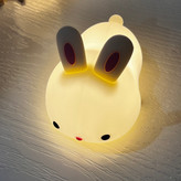 چراغ خواب طرح خرگوش بانی پینترستی سیلیکونی لمسی رومیزی شارژی فانتزی کودکانه lamp Silicone Night Light USB Rechargeable