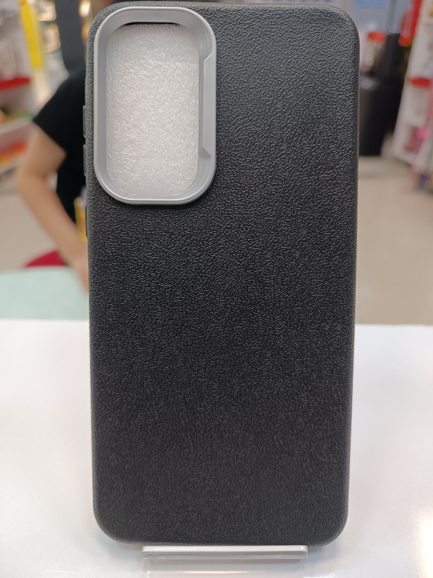 قاب طرح چرم مشکی سامسونگ مدل A35 A55