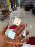 قاب دور ژله ای پشت طلق رنگ ثابت آیفون مدل 13pro amax دارای محافظ لنز دوربین کشویی