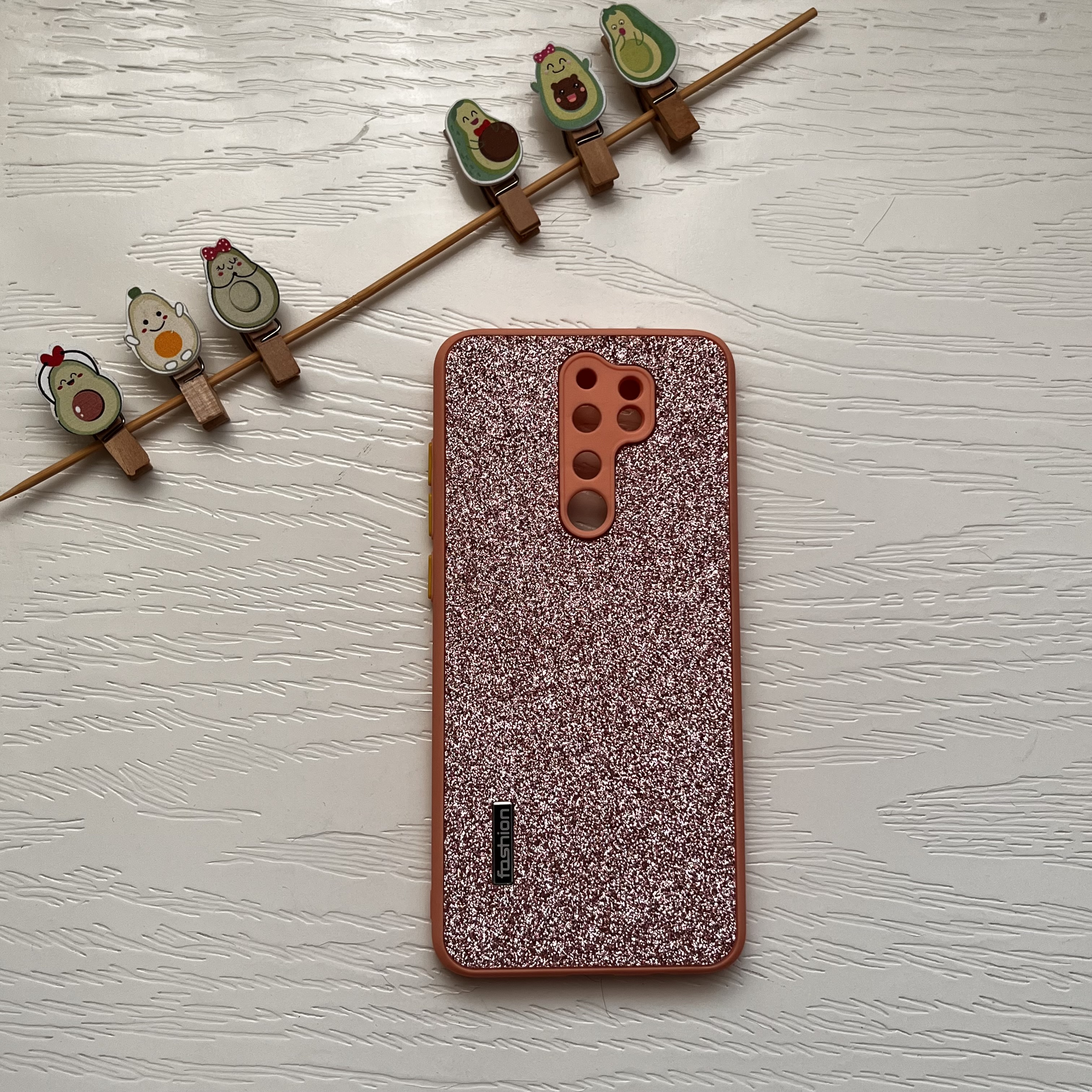 قاب موبایل شیائومی مدل ردمی نوت ۸ پرو شیک و لوکس طرح شاینی صورتی / Redmi note 8 pro