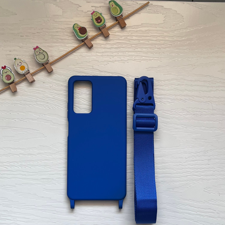 قاب سیلیکونی شیائومی بند دار مدل ردمی نوت ۱۲ پرو - آبی لوکس و شیک / cover silicone redmi note 12 pro