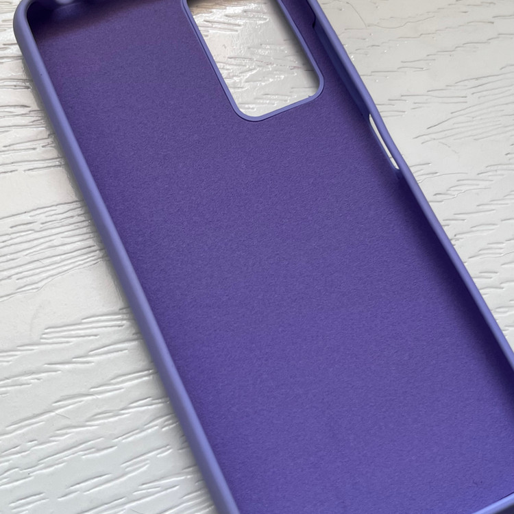 قاب سیلیکونی شیائومی بند دار مدل ردمی نوت ۱۲ پرو - یاسی لوکس و شیک / cover silicone redmi note 12 pro