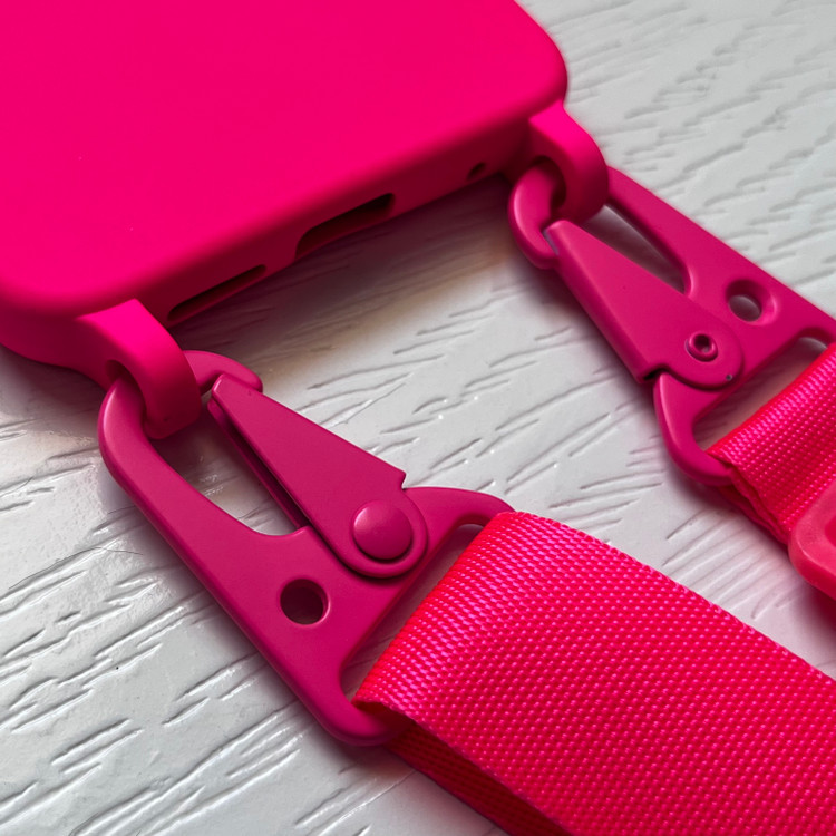 قاب سیلیکونی شیائومی بند دار مدل ردمی نوت ۱۲ - صورتی لوکس و شیک / cover silicone redmi note 12