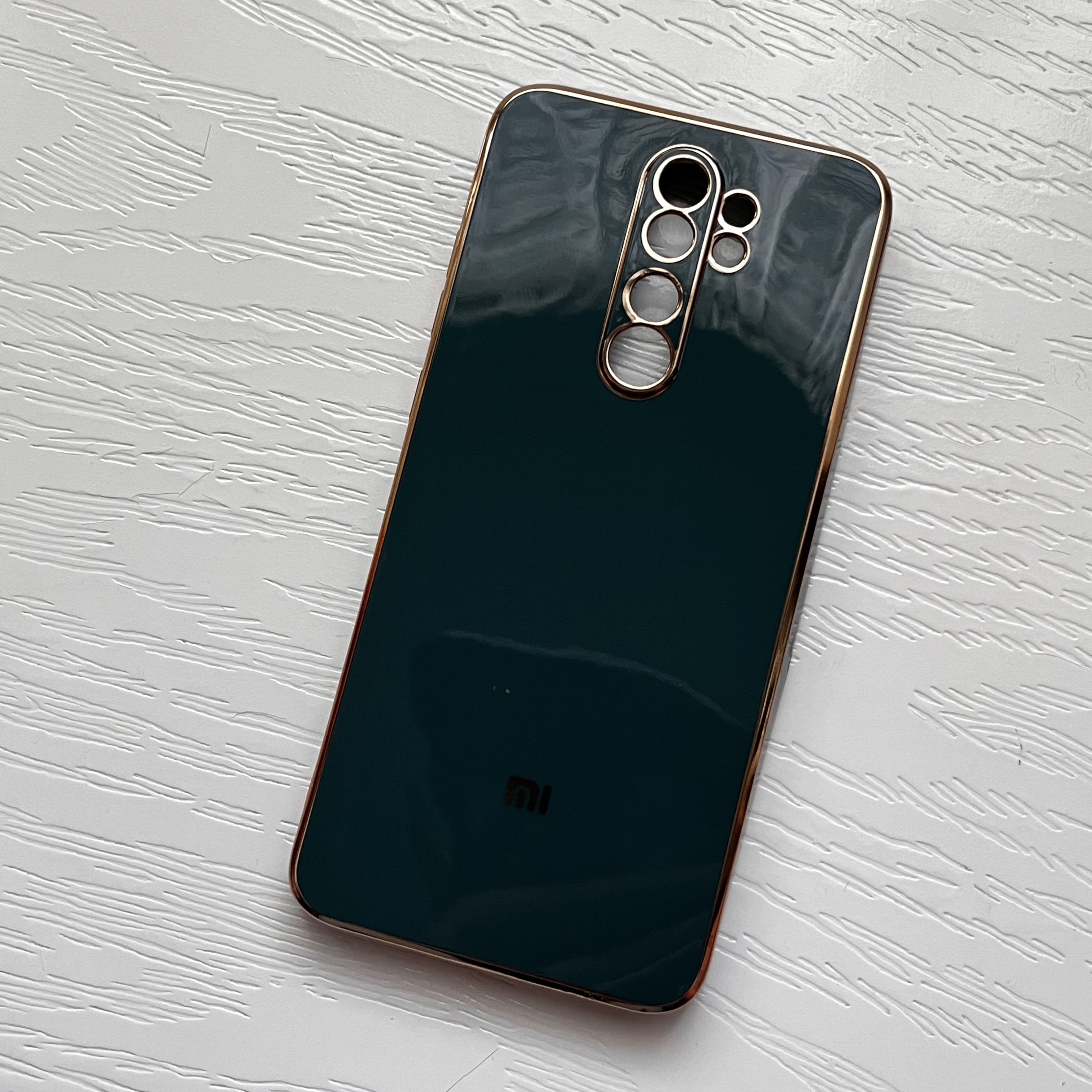 قاب ژله ای شیائومی مدل نوت ۸ پرو - سبز طلایی لوکس و شیک / cover note 8 pro