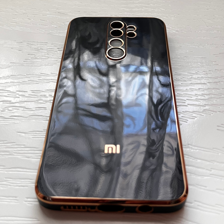 قاب ژله ای شیائومی مدل نوت ۸ پرو - مشکی طلایی لوکس و شیک / cover note 8 pro