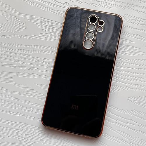 قاب ژله ای شیائومی مدل نوت ۸ پرو - مشکی طلایی لوکس و شیک / cover note 8 pro