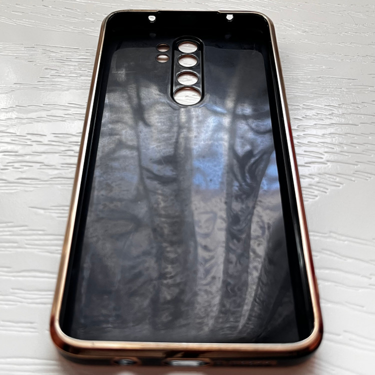 قاب ژله ای شیائومی مدل نوت ۸ پرو - مشکی طلایی لوکس و شیک / cover note 8 pro