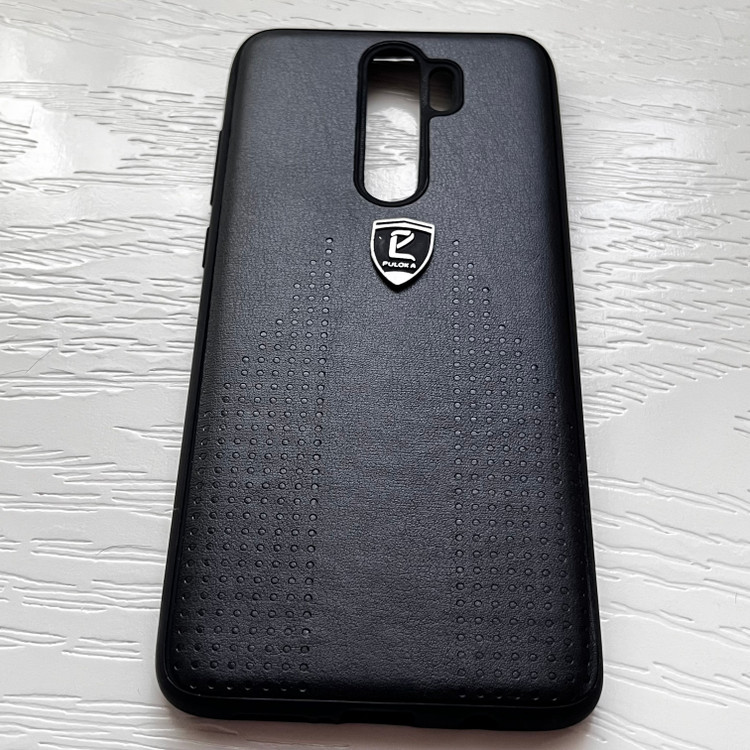 قاب طرح چرم شیائومی مدل نوت ۸ پرو - مشکی لوکس و شیک / cover note 8 pro