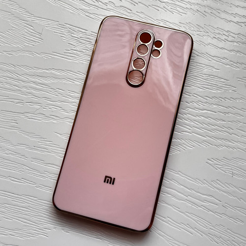 قاب ژله ای شیائومی مدل نوت ۸ پرو - صورتی طلایی لوکس و شیک / cover note 8 pro