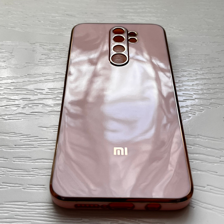 قاب ژله ای شیائومی مدل نوت ۸ پرو - صورتی طلایی لوکس و شیک / cover note 8 pro