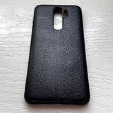 قاب طرح چرم شیائومی مدل نوت ۸ پرو - مشکی لوکس و شیک / cover note 8 pro
