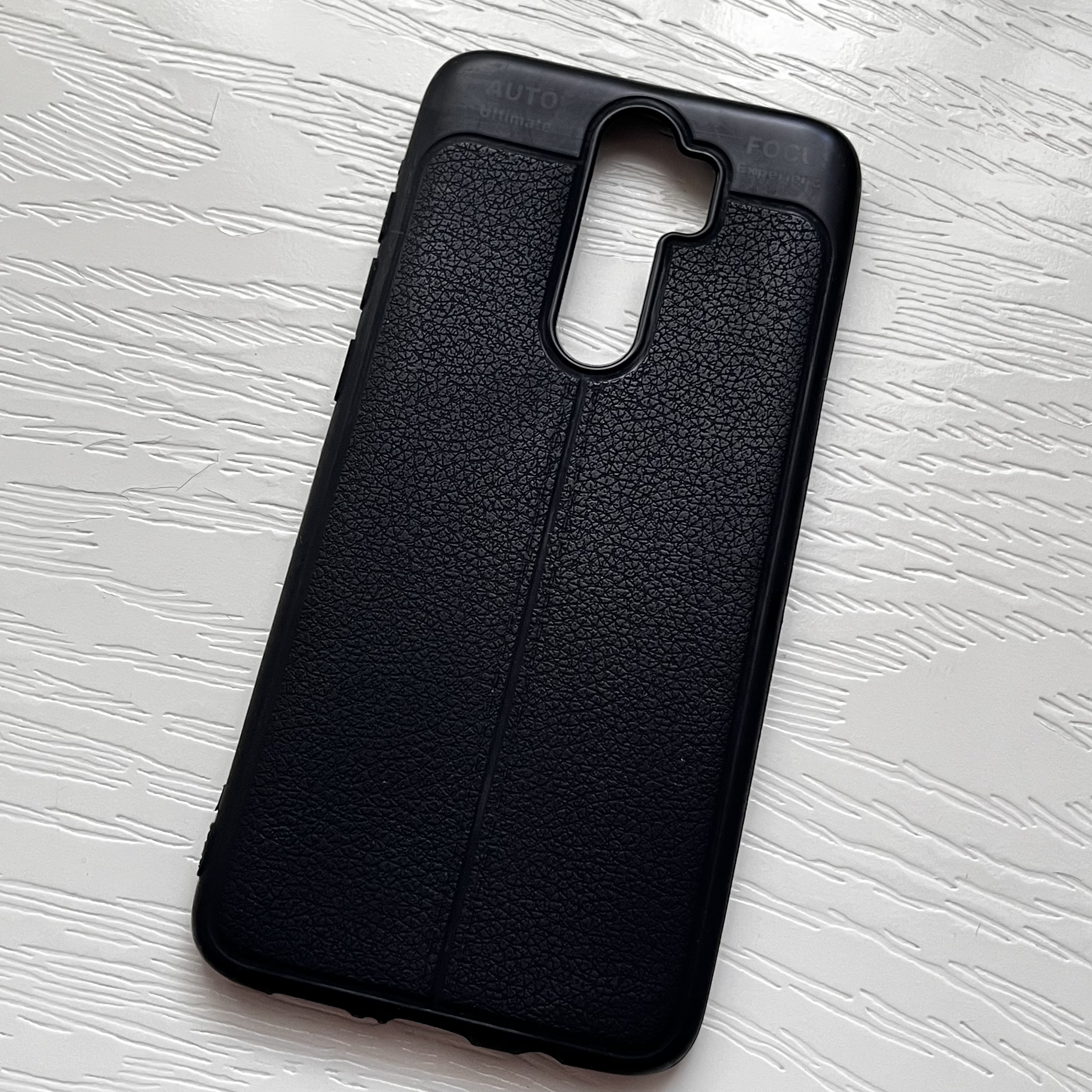 قاب طرح چرم شیائومی مدل نوت ۸ پرو - مشکی لوکس و شیک / cover note 8 pro