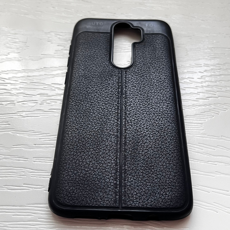 قاب طرح چرم شیائومی مدل نوت ۸ پرو - مشکی لوکس و شیک / cover note 8 pro