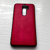 قاب طرح چرم شیائومی مدل نوت ۸ پرو - قرمز لوکس و شیک / cover note 8 pro