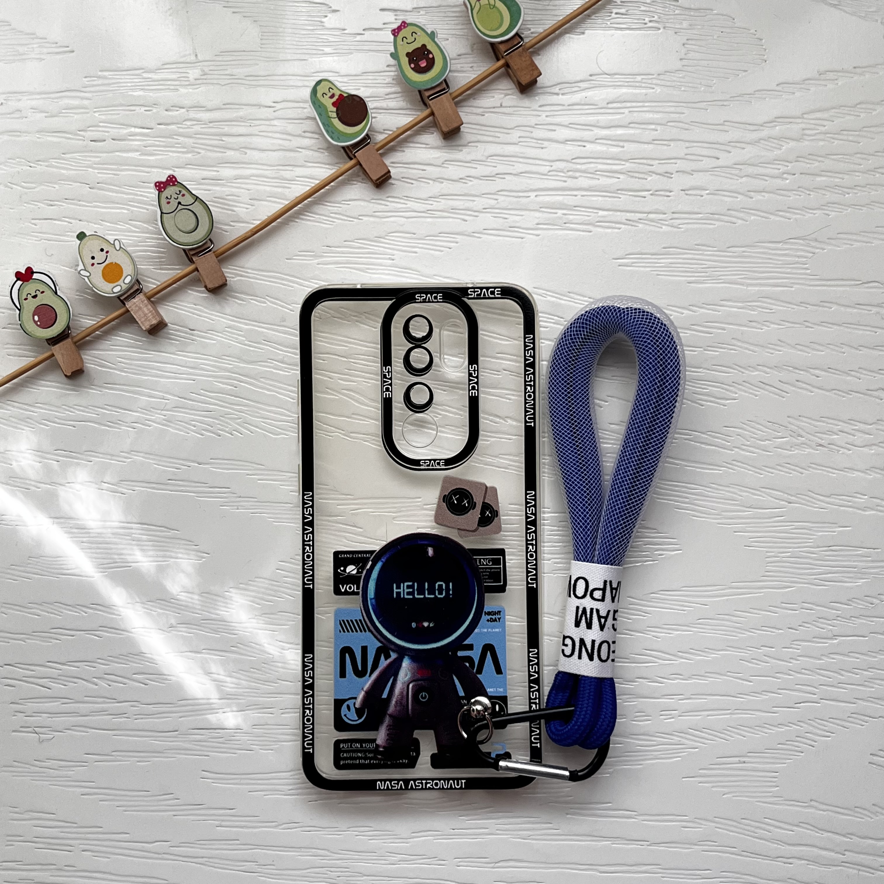 قاب موبایل شیائومی مدل نوت ۸ پرو - همراه با بند مچی لوکس و شیک / cover note 8 pro