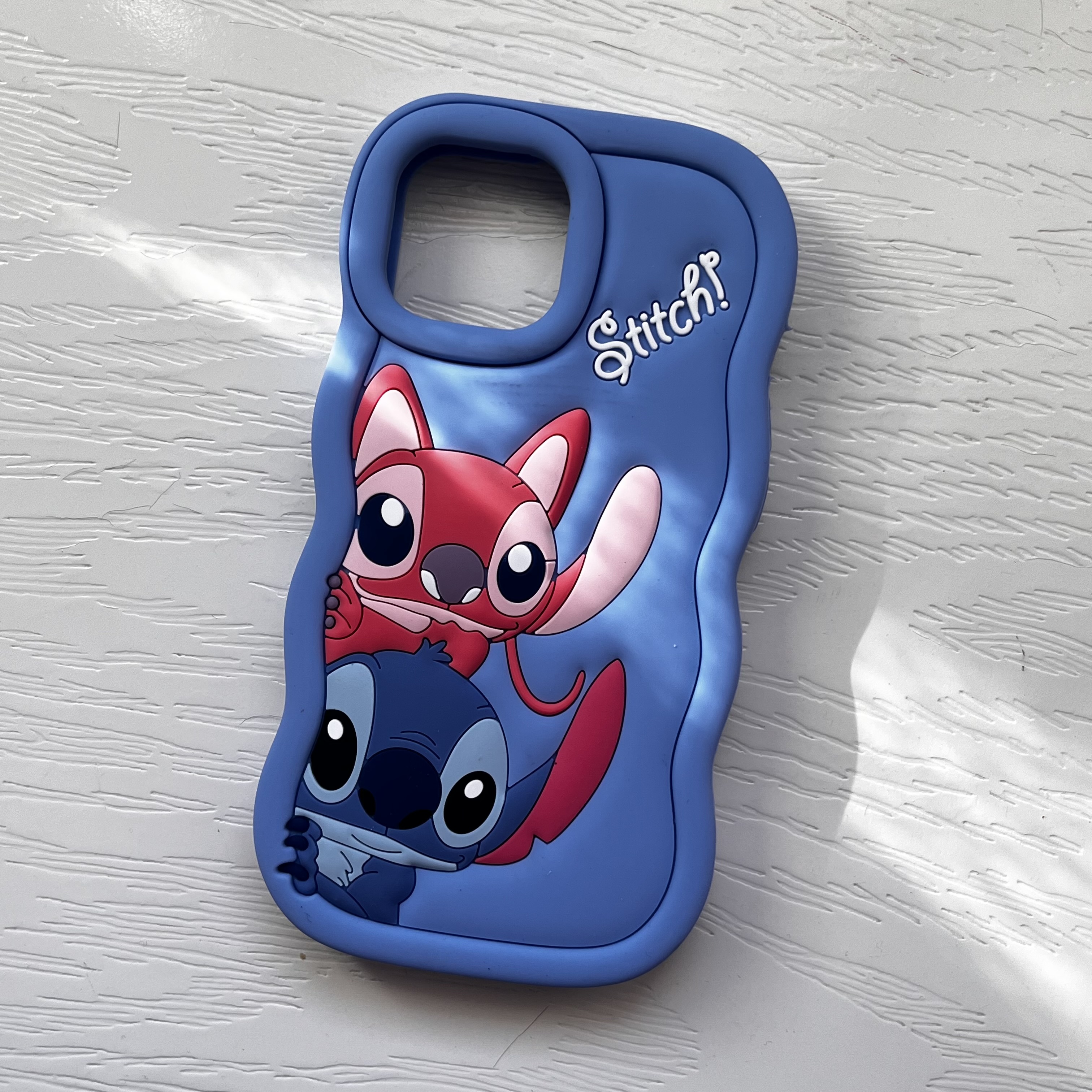 قاب سیلیکونی آیفون مدل ۱۳ و ۱۴ نرمال طرح استیج - عروسکی پینترستی کارتونی / cover silicone IP 13 & 14