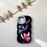 قاب سیلیکونی آیفون مدل ۱۳ و ۱۴ نرمال طرح استیج - عروسکی پینترستی کارتونی / cover silicone IP 13 & 14