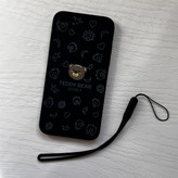 قاب گوشی آیفون ۷ همراه با بندمچی ژله ای - پینترستی فانتزی طرح خرسی تدی / cover for IP 7