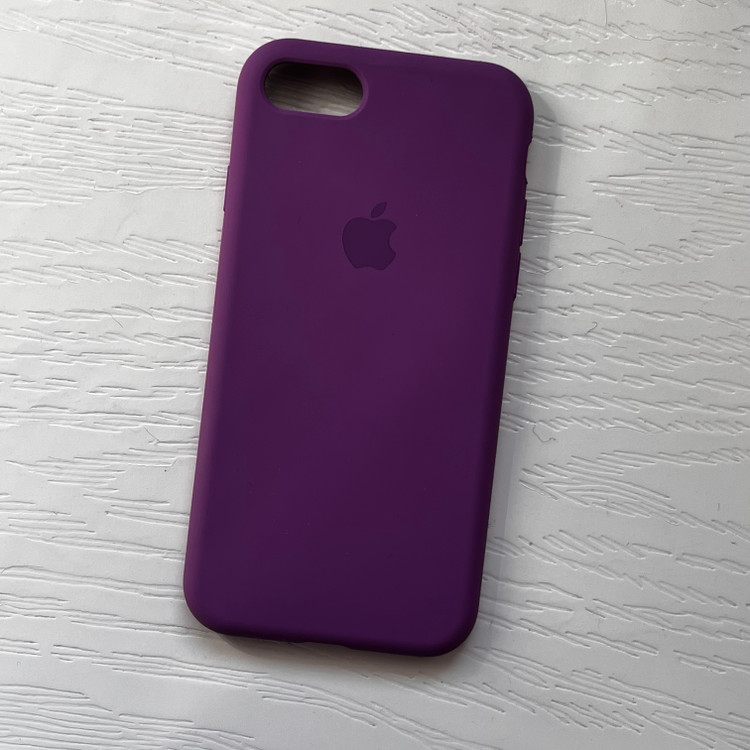قاب گوشی سیلیکونی پاک کنی آیفون 7 داخل مخمل - بنفش یاسی / cover silicone for IP 7