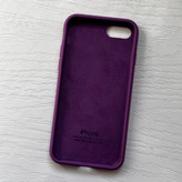 قاب گوشی سیلیکونی پاک کنی آیفون 7 داخل مخمل - بنفش یاسی / cover silicone for IP 7
