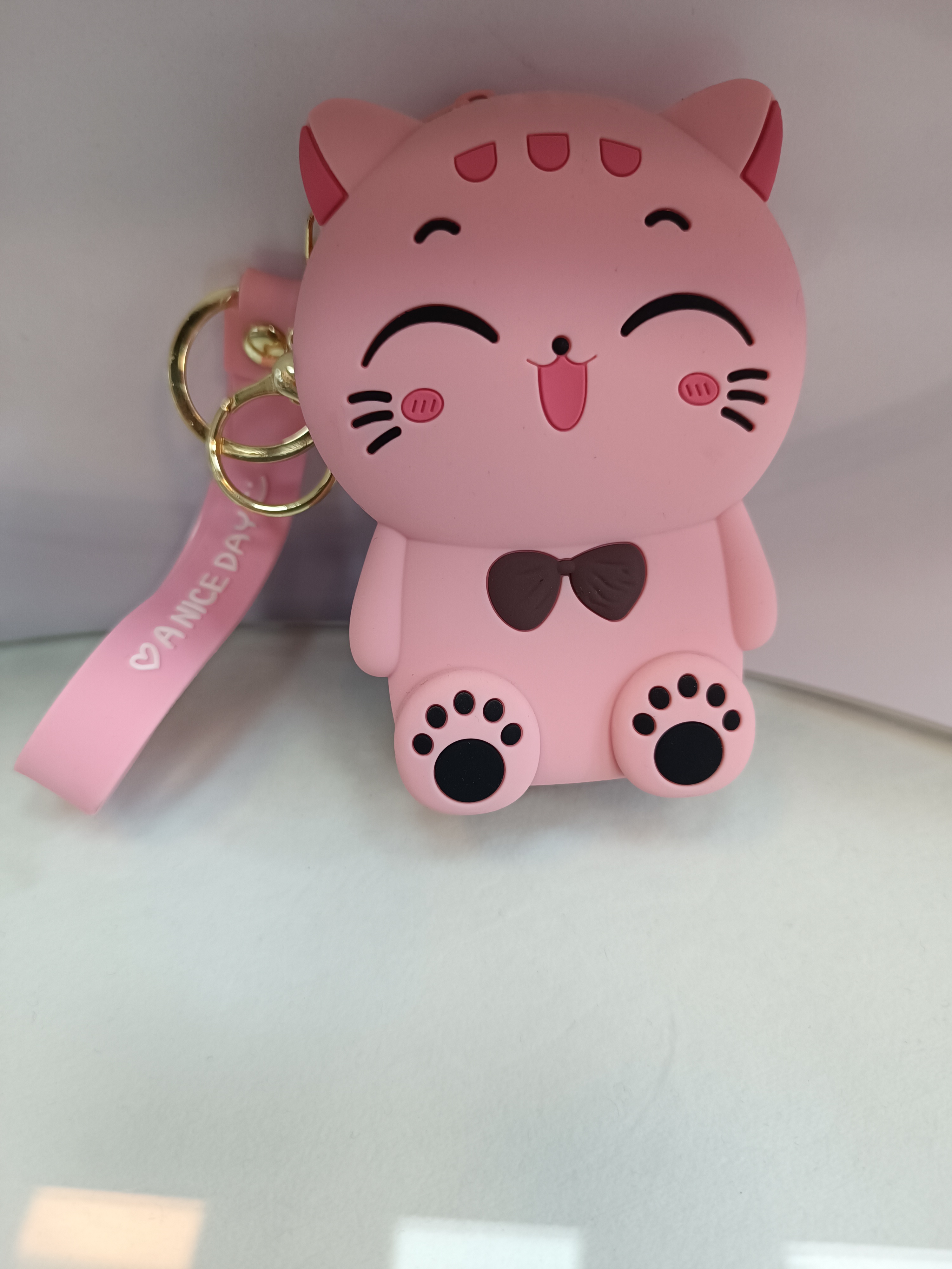 کیف هندزفری سیلیکونی طرح گربه چینی عروسکی فانتزی 🐱