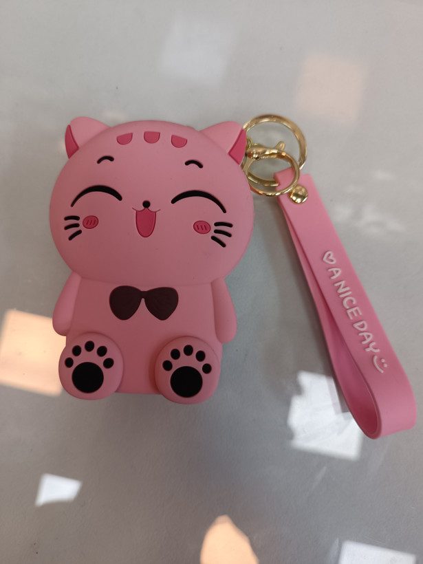 کیف هندزفری سیلیکونی طرح گربه چینی عروسکی فانتزی 🐱