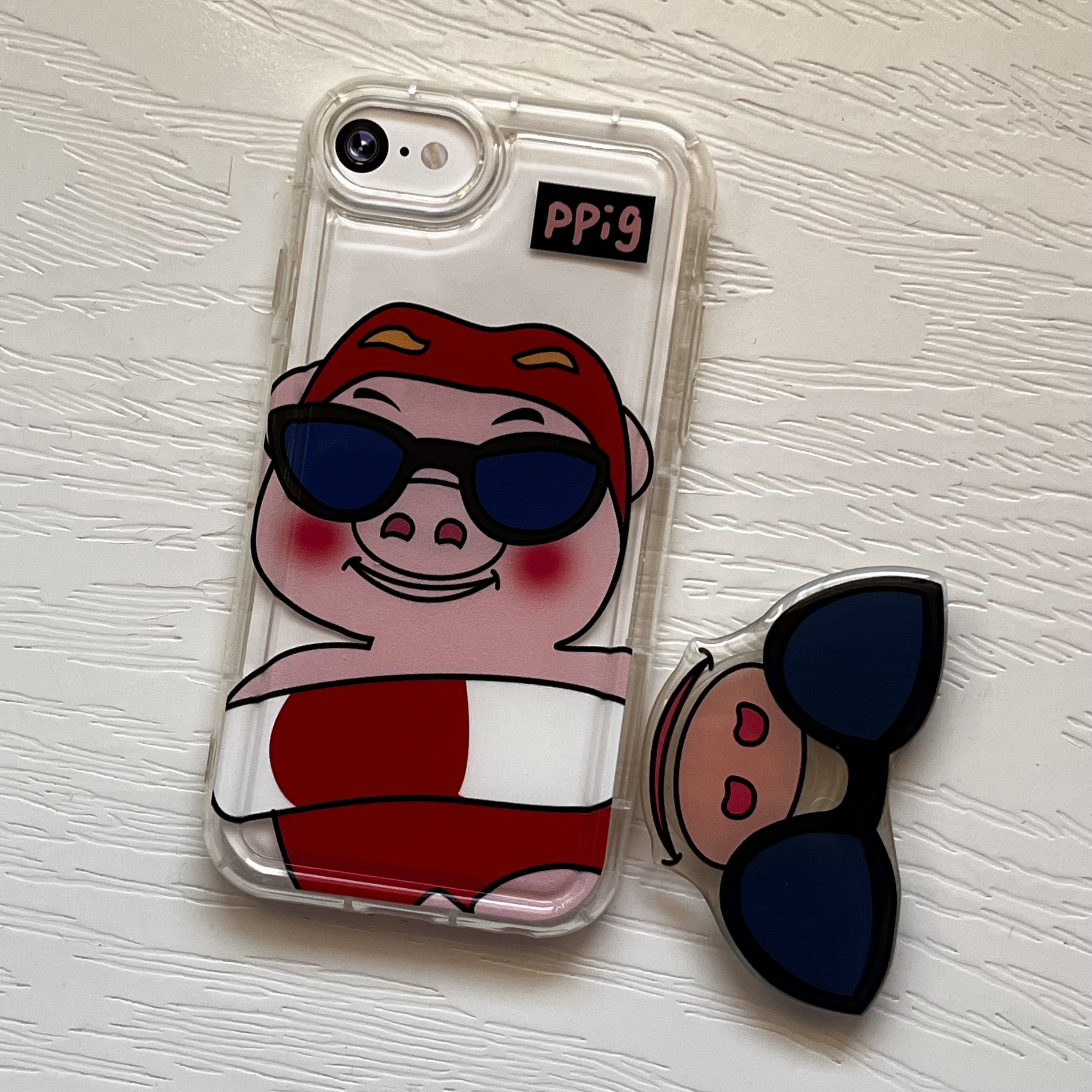 قاب گوشی آیفون ۷ و آیفون ۸ همراه با پاپ سوکت - لوکس و شیک / cover for IP 7 & 8