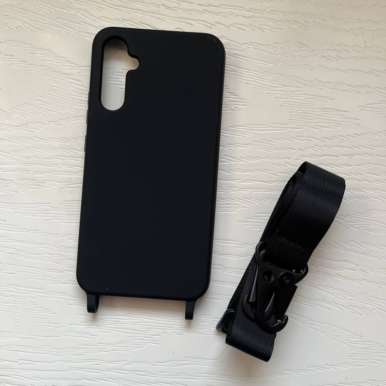 قاب گوشی سامسونگ A34 - شیک و لوکس - سیلیکونی به همراه بند آویز