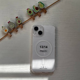 قاب گوشی آیفون ip 13 /14 - مک سیف دار - شیک و شفاف