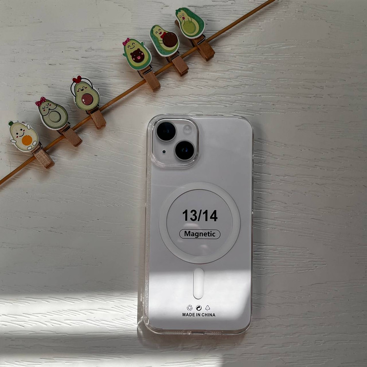 قاب گوشی آیفون ip 13 /14 - مک سیف دار - شیک و شفاف